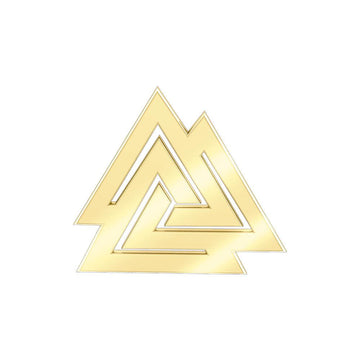The Viking Valknut 14 Karat Solid Gold Pendant GPD1071 - Jewelry